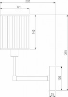 Бра Eurosvet Inari 60144/1 золото