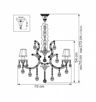 Подвесная люстра Lightstar Ronna 726080