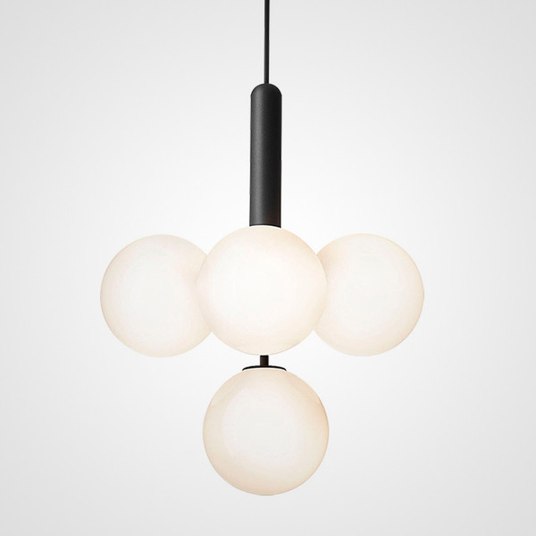 Подвесной Светильник Raffin 4 White Black By Imperiumloft