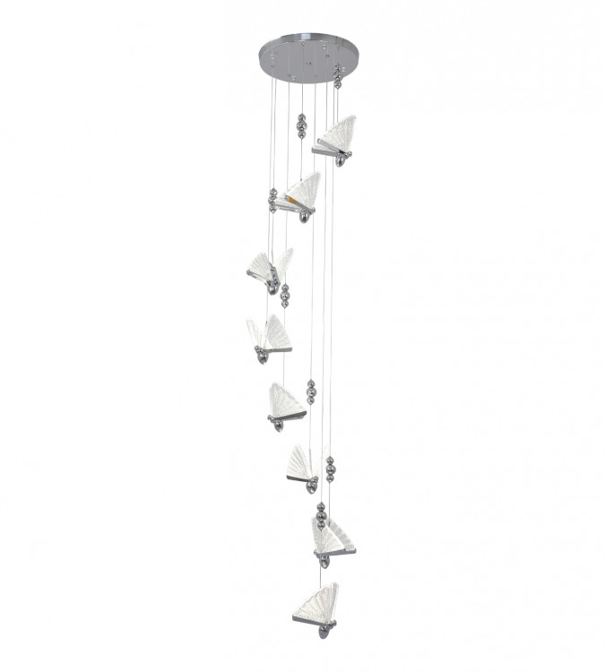 08444-8A,02 Подвес Баттерфляй хром Led 8*6W