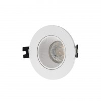 DK3061-WH Встраиваемый светильник, IP 20, 10 Вт, GU5.3, LED, белый/белый, пластик