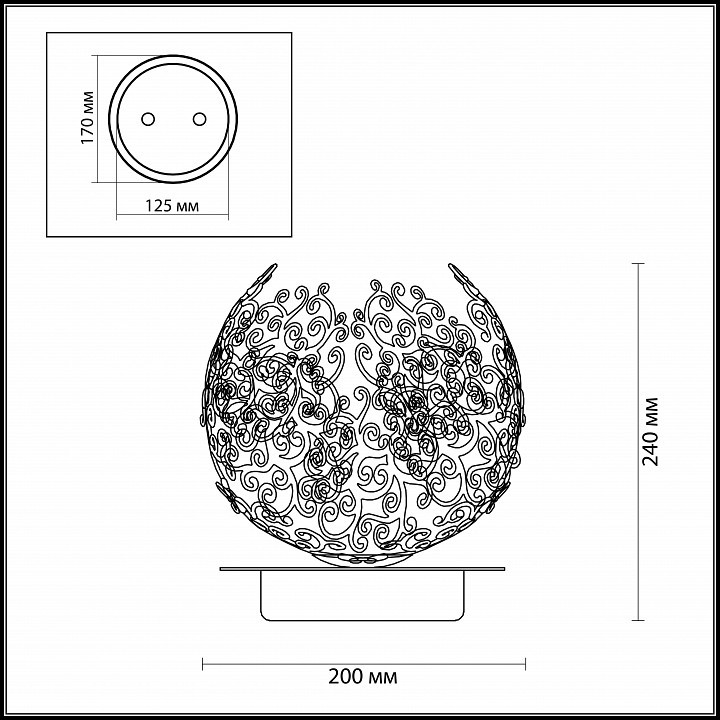 Настольная лампа декоративная Odeon Light Spuma 2891/1T
