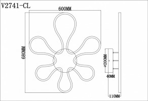 Накладной светильник Moderli Cosa V2741-CL