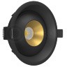 Светильник встраиваемый KRIS IN Black-Gold LeDron поворотный LED